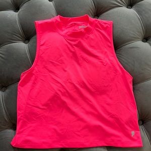 Women’s tennis mesh back high neck tank